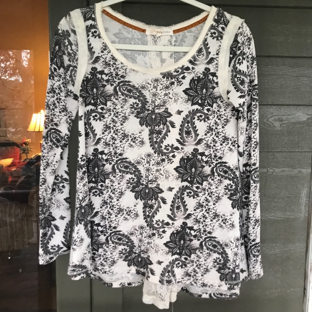 Rewind Paisley Print Top